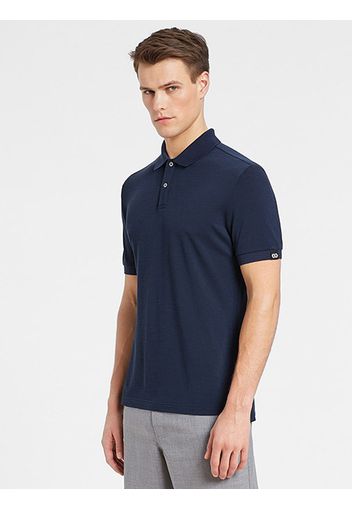 Rewoolution, Oro - Polo In Merino Piquet 210 Gr Per Uomo In Colore Blu