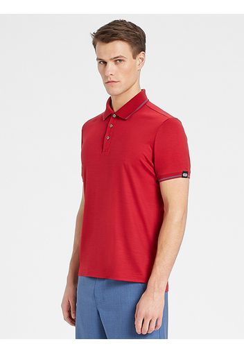 Rewoolution, Crater - Polo In Merino Jersey 190 Gr Per Uomo In Colore Rosso