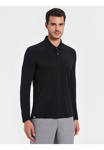 Rewoolution, Canopy - Polo In Merino Piquet 210 Gr Per Uomo In Colore Nero