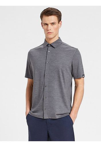 Rewoolution, Wooglin - Polo In Merino Jersey 190 Gr Per Uomo In Colore Grigio