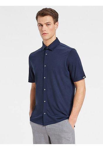 Rewoolution, Wooglin - Polo In Merino Jersey 190 Gr Per Uomo In Colore Blu