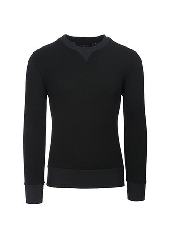 Rewoolution, M'S Ls Sweater - Felpa In Merino French Terry 270 Gr Per Uomo In Colore Nero