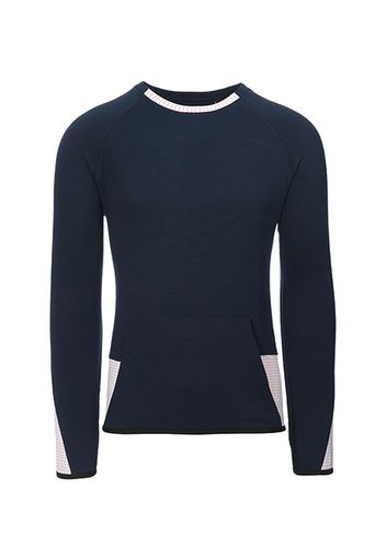 Rewoolution, M'S Ls Sweater - Felpa In Merino French Terry 270 Gr Per Uomo In Colore Blu