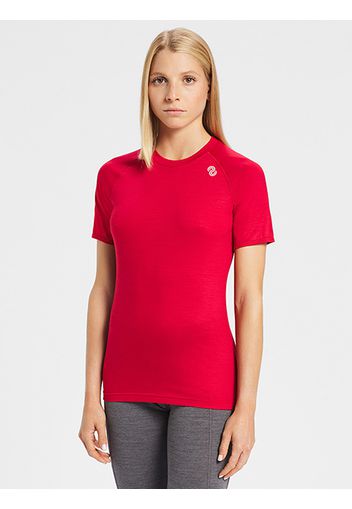 Rewoolution, Ali - T-Shirt In Merino Jersey 190 Gr Per Donna In Colore Rosso