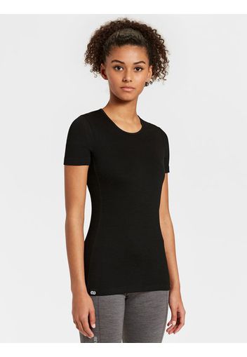 Rewoolution, Skin - T-Shirt In Merino Mesh 180 Gr Per Donna In Colore Nero