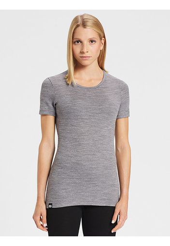 Rewoolution, Skin - T-Shirt In Merino Mesh 180 Gr Per Donna In Colore Grigio