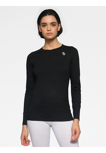 Rewoolution, Wiki - T-Shirt In Merino Jersey 190 Gr Per Donna In Colore Nero