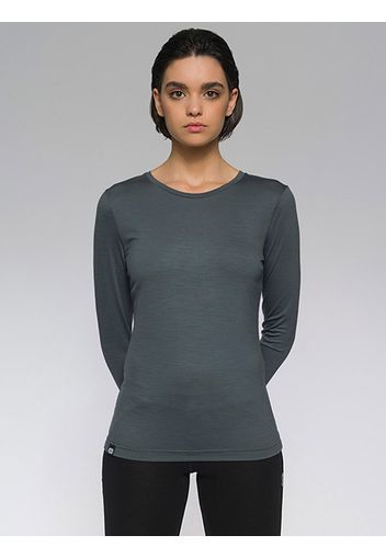 Rewoolution, Berry - T-Shirt In Merino Jersey 140 Gr Per Donna In Colore Grigio