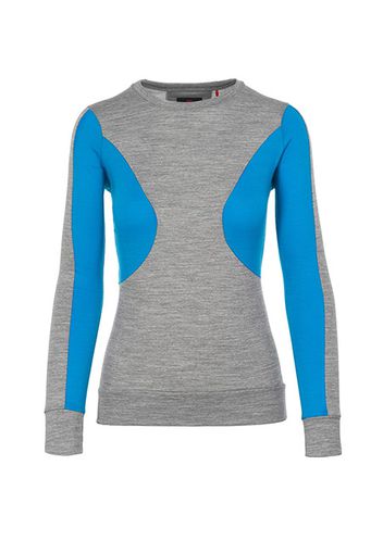 Rewoolution, W'S Tee Ls - T-Shirt 190 Gr Per Donna In Colore Grigio