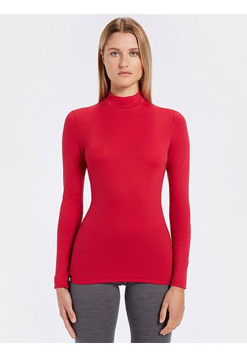 Rewoolution, Bakki - T-Shirt In Merino Mesh 180 Gr Per Donna In Colore Rosso