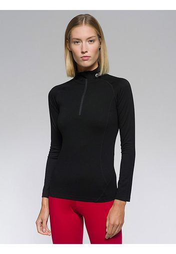 Rewoolution, Lindsey - Felpa In Merino Jersey 190 Gr Per Donna In Colore Nero