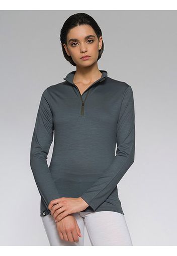 Rewoolution, Jolly - Felpa In Merino Jersey 190 Gr Per Donna In Colore Grigio