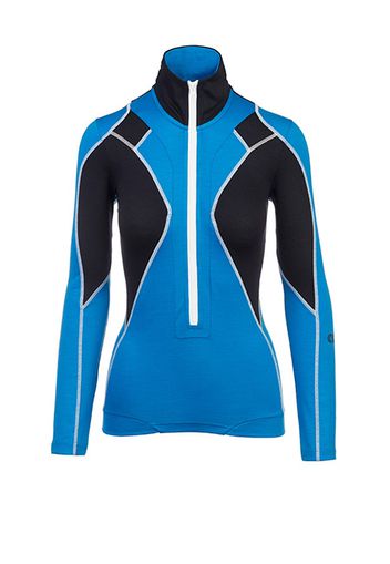 Rewoolution, W'S Half Zip Ls - Felpa 190 Gr Per Donna In Colore Blu