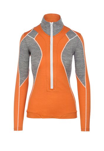 Rewoolution, W'S Half Zip Ls - Felpa 190 Gr Per Donna In Colore Arancione