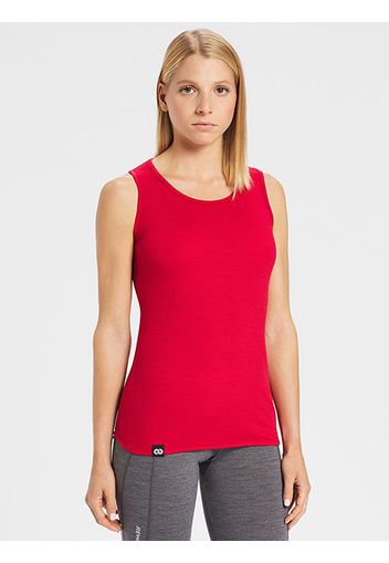 Rewoolution, Top - T-Shirt In Merino Mesh 180 Gr Per Donna In Colore Rosso