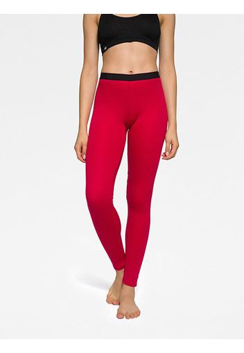 Rewoolution, Cover - Leggings In Merino Mesh 180 Gr Per Donna In Colore Rosso