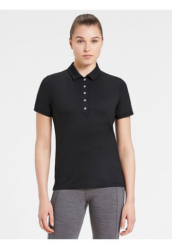 Rewoolution, Mirth - Polo In Merino Jersey 190 Gr Per Donna In Colore Nero