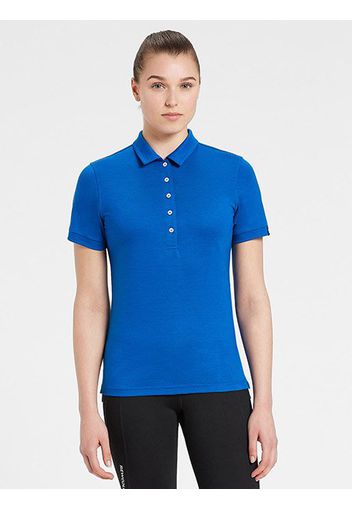 Rewoolution, Mirth - Polo In Merino Jersey 190 Gr Per Donna In Colore Blu