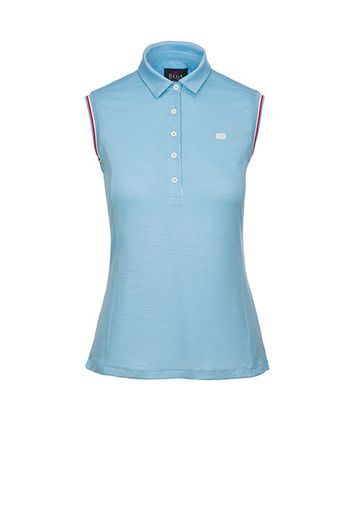 Rewoolution, Court - Polo In Merino Jersey 140 Gr Per Donna In Colore Blu