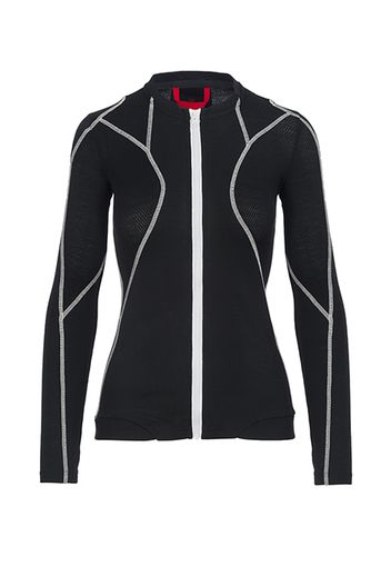 Rewoolution, W'S Full Zip Ls - Felpa 190 Gr Per Donna In Colore Nero