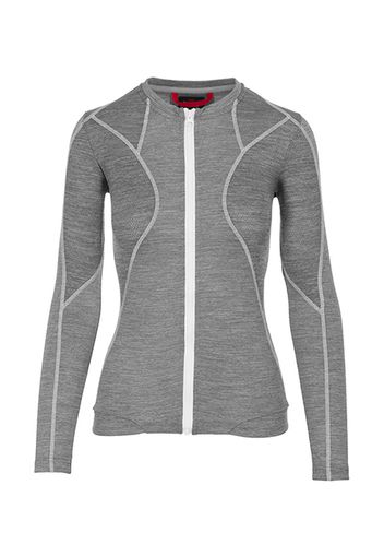 Rewoolution, W'S Full Zip Ls - Felpa 190 Gr Per Donna In Colore Grigio