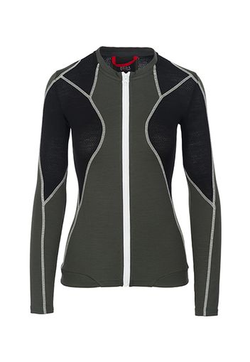 Rewoolution, W'S Full Zip Ls - Felpa 190 Gr Per Donna In Colore Verde