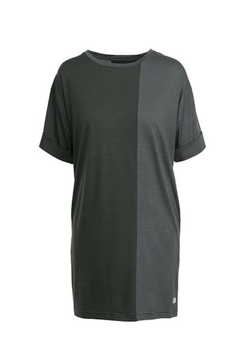 Rewoolution, W'S Ss Dress - T-Shirt In Merino Jersey 140 Gr Per Donna In Colore Verde