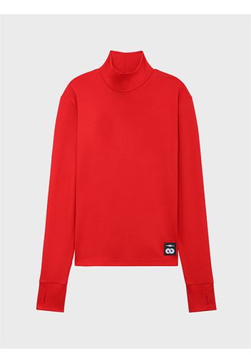 Rewoolution, Turtlenck Ls - T-Shirt 280 Gr In Colore Rosso