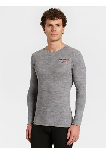 Rewoolution, Furud Tor - T-Shirt In Merino Mesh 180 Gr In Colore Grigio