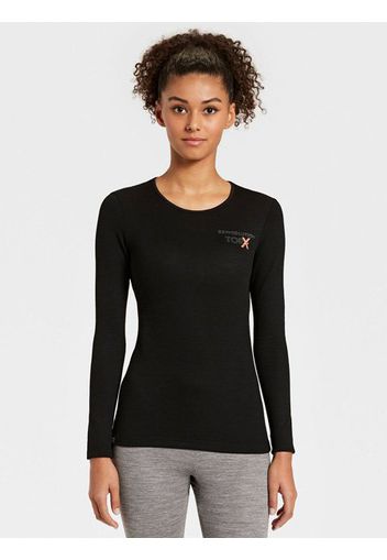 Rewoolution, Cocoon Tor - T-Shirt In Merino Mesh 180 Gr In Colore Nero