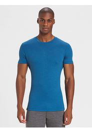 Rewoolution, Adara - T-Shirt In Merino Mesh 180 Gr Per Uomo In Colore Blu