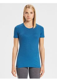 Rewoolution, Skin - T-Shirt In Merino Mesh 180 Gr Per Donna In Colore Blu