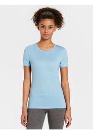 Rewoolution, Cherry - T-Shirt In Merino Jersey 140 Gr Per Donna In Colore Blu