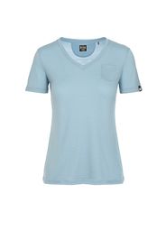 Rewoolution, Vicky - T-Shirt In Merino Jersey 140 Gr Per Donna In Colore Blu