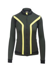 Rewoolution, W'S Full Zip Ls - Felpa In Merino Punto Roma 280 Gr Per Donna In Colore Verde