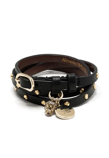 Bracciale multigiro con charm teschio