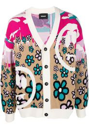 Cardigan con stampa grafica