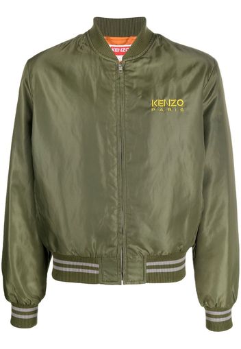 Bomber con logo ricamato