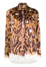 Camicia stampa leopardata