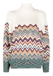 Maglione con motivo a zigzag