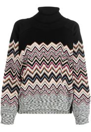 Maglione con motivo a zigzag