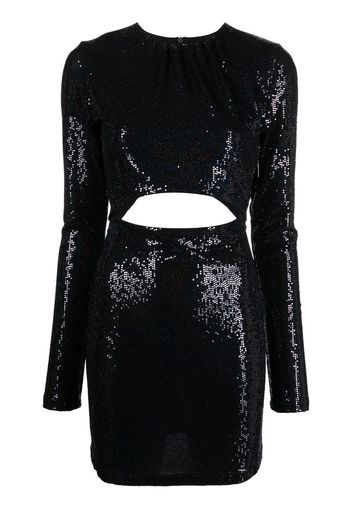 Abito cut-out con paillettes