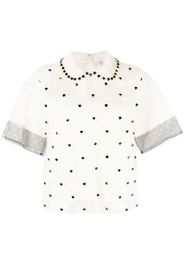 Blusa impreziosita da cristalli