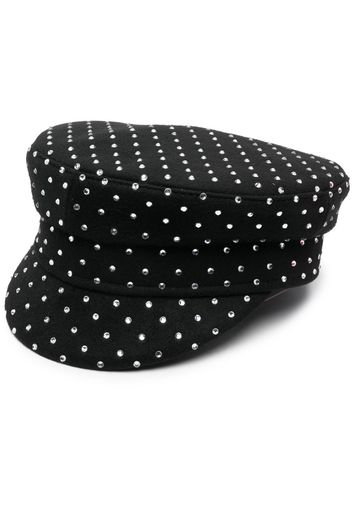 Cappello baker boy con strass