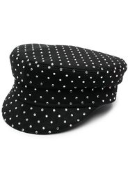 Cappello baker boy con strass