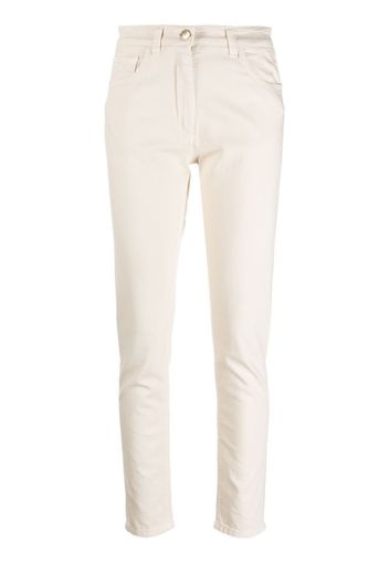 Pantaloni skinny a vita media