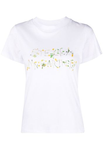 T-shirt con stampa floreale