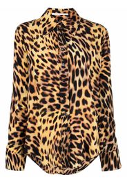 Camicia stampa leopardata all-over