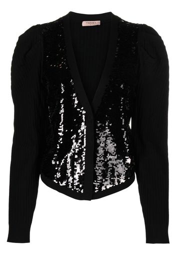 Cardigan con paillettes