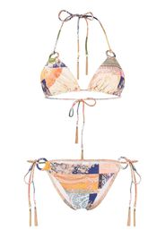 Bikini con stampa patchwork